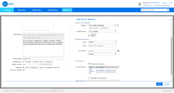Catalogue de services d'entreprise