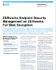 Dépliant produit ZENworks Endpoint Security Management et ZENworks Full Disk Encryption